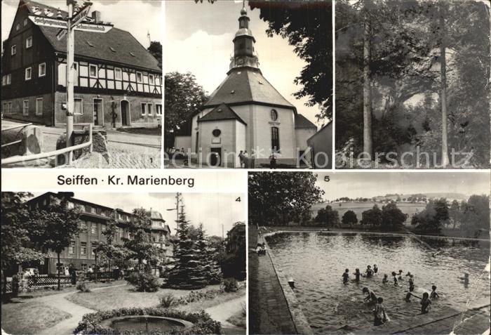Seiffen Erzgebirge Rundkirche Freibad Binge Geyerin
