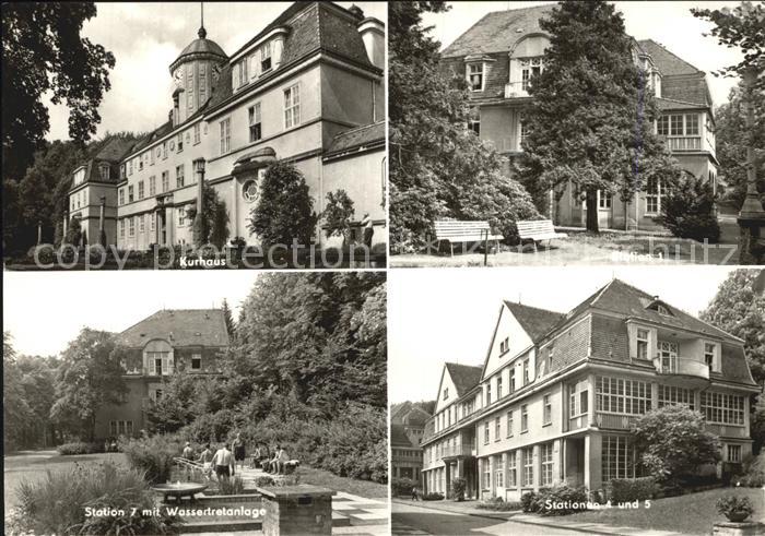 Gottleuba-Berggiesshuebel Bad Kurhaus Station 7 mit Wassertretanlage Station 1 4
