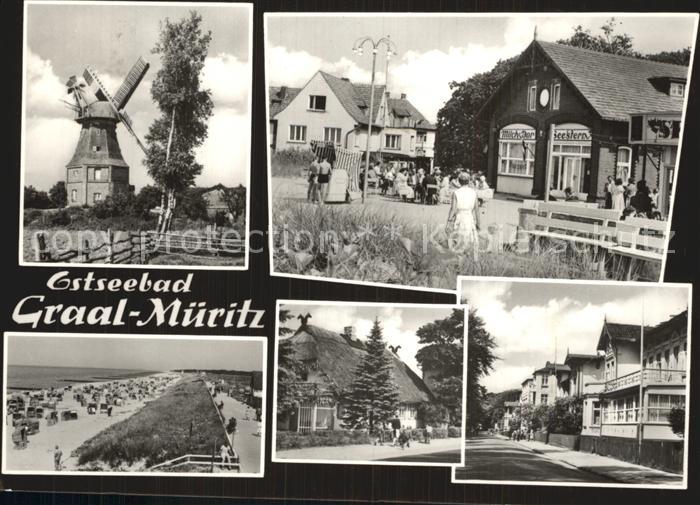 Graal-Mueritz Ostseebad Muehle Strand Promenade