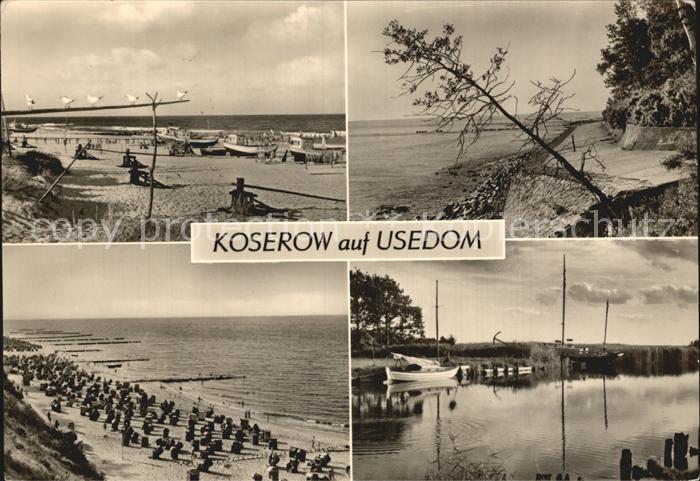 Koserow Ostseebad Usedom Fischerreistrand Ufermauer am Steckelberg Badestrand Ac