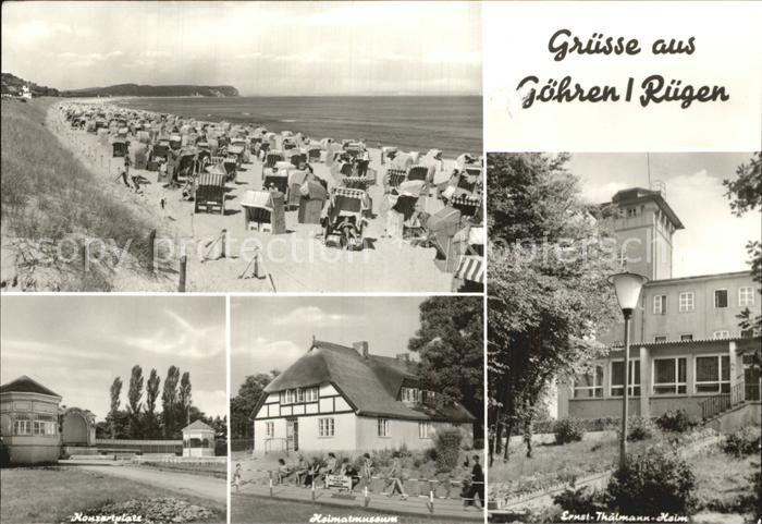 Goehren Ruegen Strand Konzertplatz Heimatmuseum Ernst Thaehlmann Heim