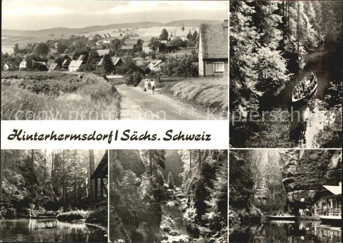 Hinterhermsdorf Teilansicht Waldschlucht