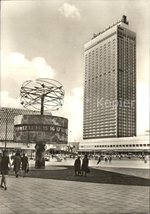 BERLIN  CITY Alexanderplatz mit Urania Weltzeituhr