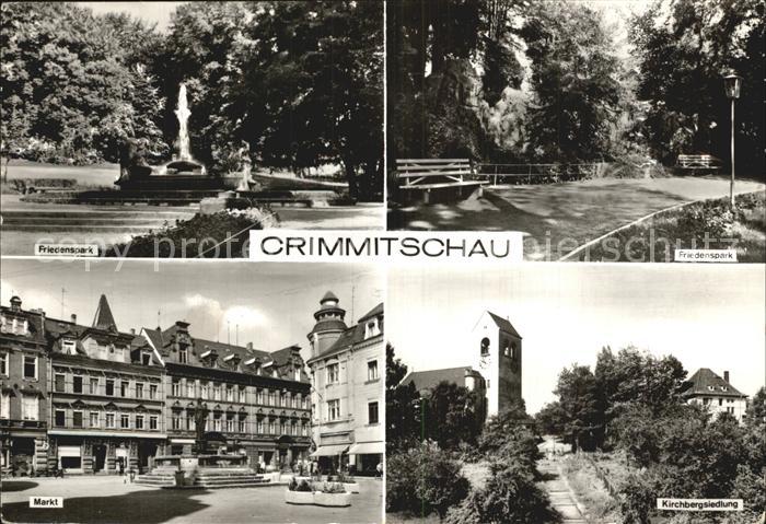 Crimmitschau Friedenspark Markt Kirchbergsiedlung