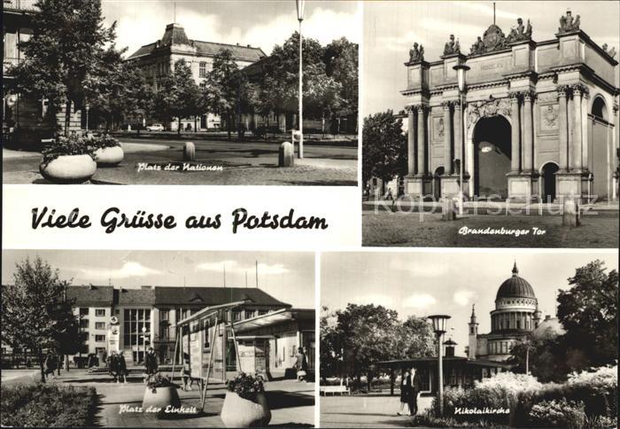 Potsdam Brandenburger Tor Platz der Einheit Nikolaikirche