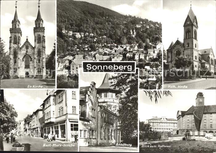 Sonneberg Thueringen Katholische Kirche Karl-Marx-Strasse Schlossberg