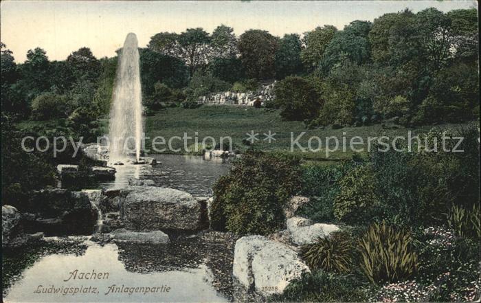 Aachen Ludwigsplatz Anlage Fontaene