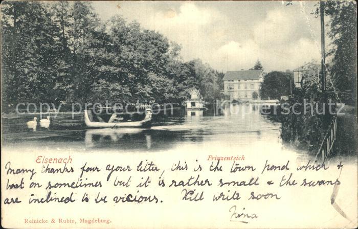 Eisenach Thueringen Prinzenteich