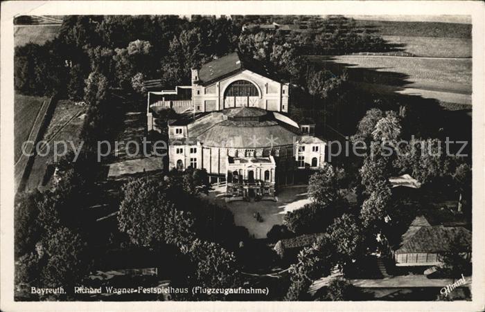 Bayreuth Richard Wagner Festspielhaus Fliegeraufnahme