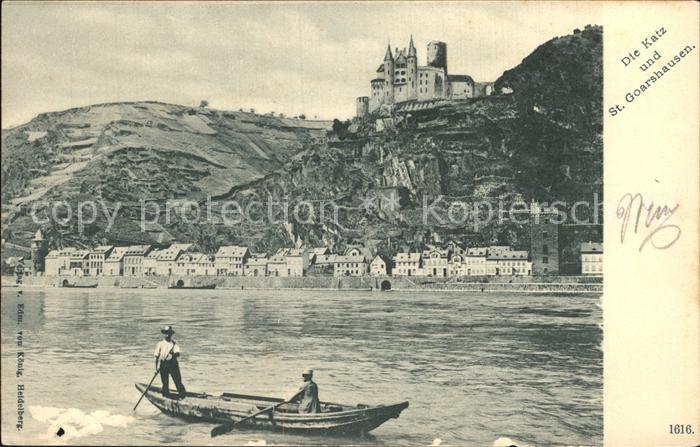 St Goarshausen Burg Katz Bootspartie