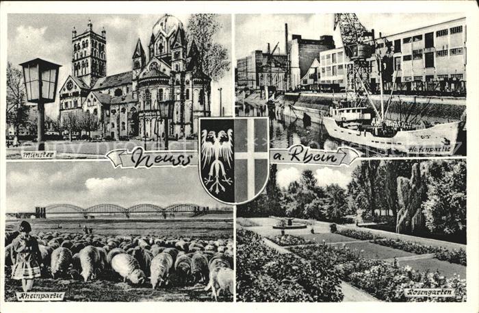 Neuss Muenster Hafenpartie Rheinpartie Rosengarten