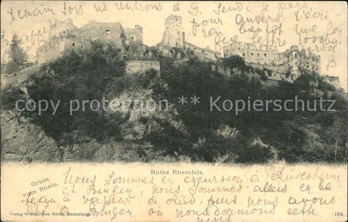 Bingen Rhein Ruine Rheinfels