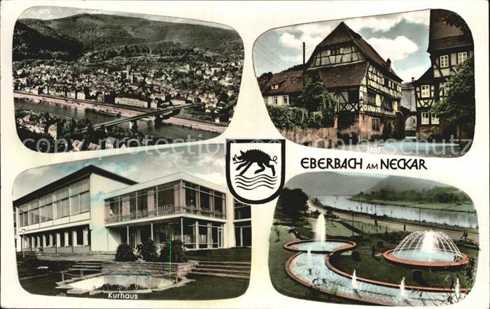 Eberbach Neckar Total Hof Kurhaus Kuranlage Wasserspiele