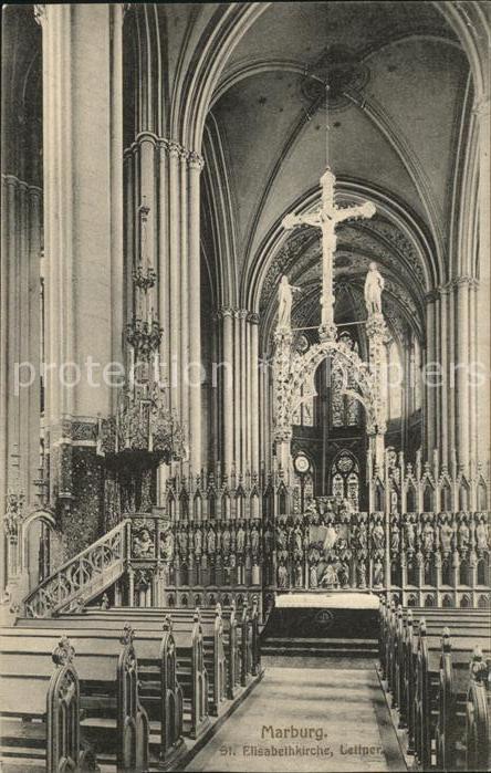 Marburg Lahn St Elisabethkirche Lettner