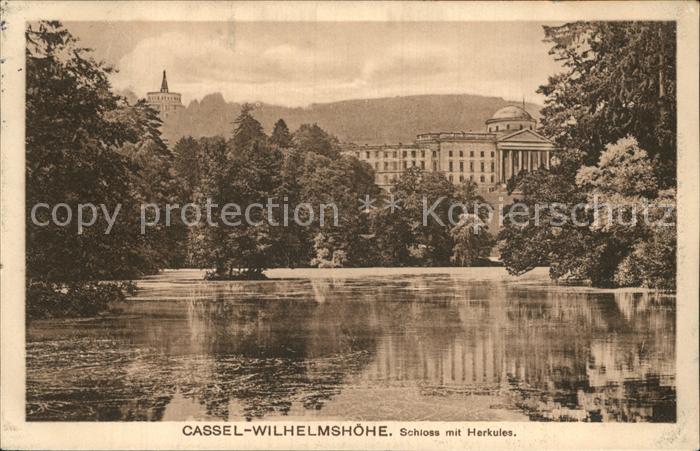 Wilhelmshoehe Kassel Schloss mit Herkules