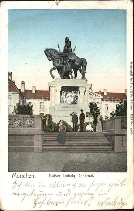 Muenchen Bayern Kaiser Ludwig Denkmal