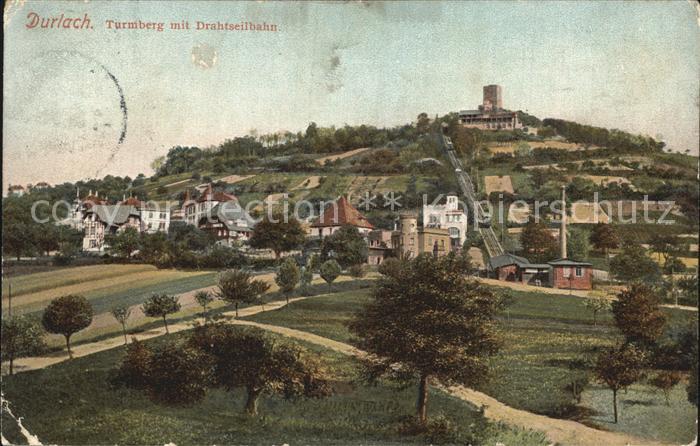 Durlach Turmberg mit Drahtseilbahn