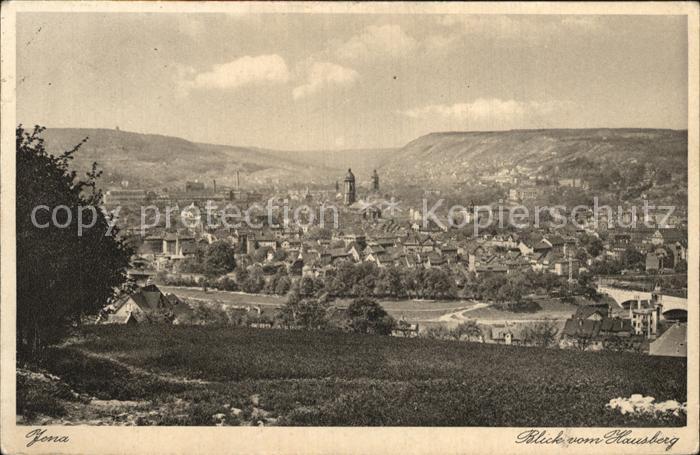 Jena Thueringen Panorama vom Hausberg