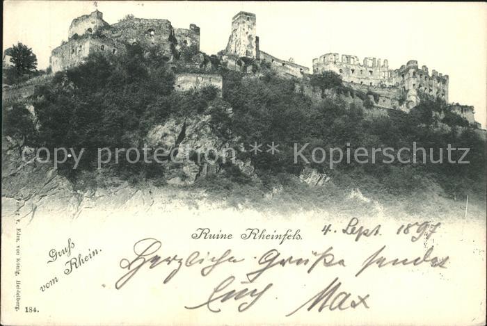 Ruedesheim Rhein Ruine Rheinfels