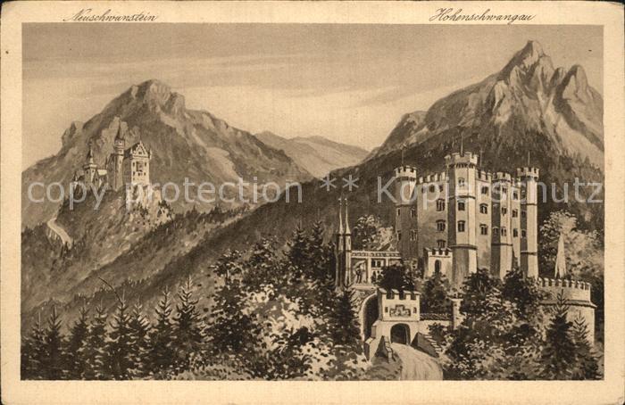 Hohenschwangau Schloss Neuschwanstein und Hohenschwangau