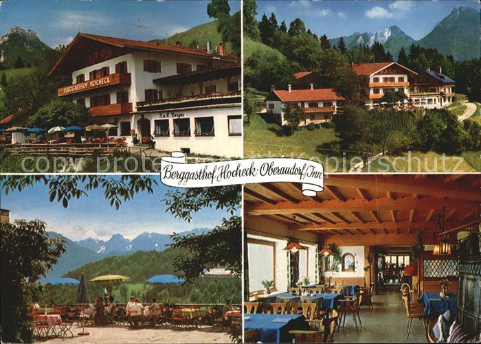 Oberaudorf Berggasthof Hocheck Terrasse Gastraum