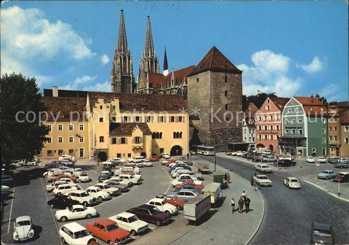 REGENSBURG Bayern Alter Kornmarkt mit Dom