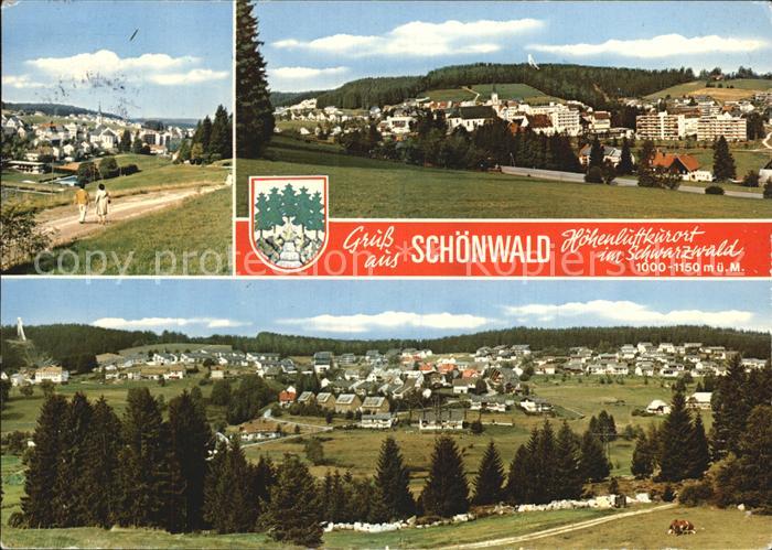 Schoenwald Schwarzwald Teilansichten Panorama