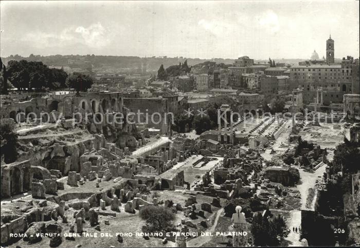Roma Rom Veduta generale del Foro Romano e Pendici del Palatino