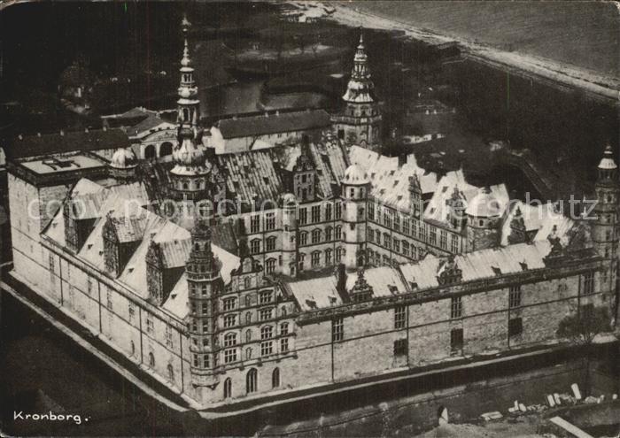 Kronborg Slot Chateau de Kronborg Fliegeraufnahme