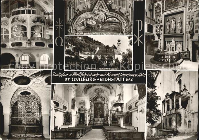 Eichstaett Oberbayern Stadtpfarrkirche St Walburg Nonnen Chor Relief der Hl Walb