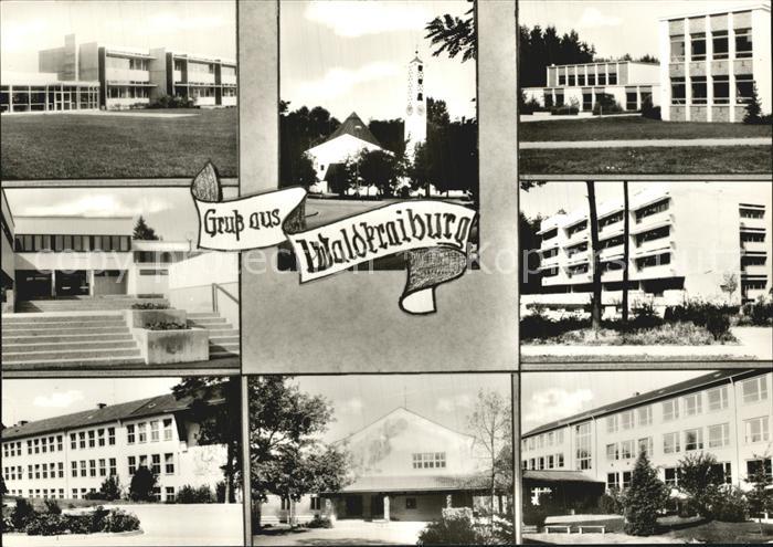 Waldkraiburg Teilansichten Kirche