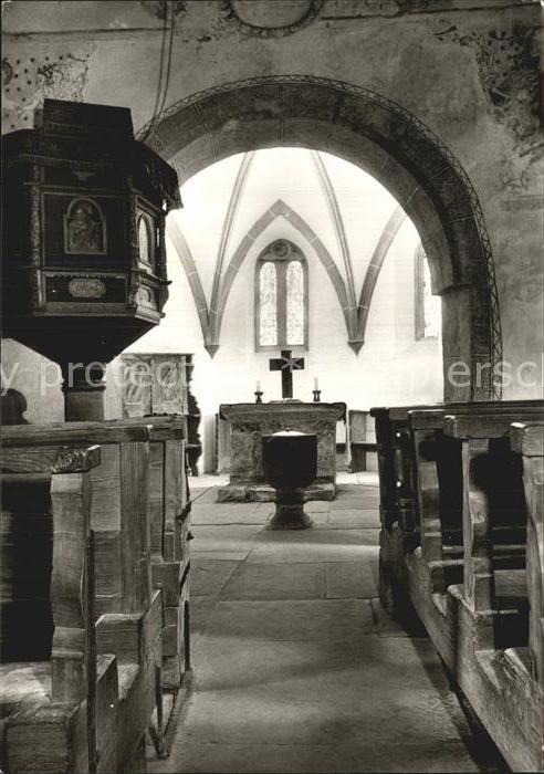 Buchenberg Koenigsfeld Schwarzwald 1000jaehrige St Nikolaus Kirche Inneres