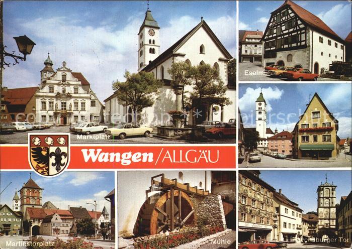 Wangen Allgaeu Marktplatz Eselmuehle Martinstorplatz Muehle Ravensburger Tor