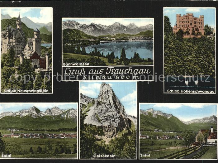 Trauchgau Schloss Neuschwanstein Bannwaldsee Schloss Hochenschwangau Total Geise