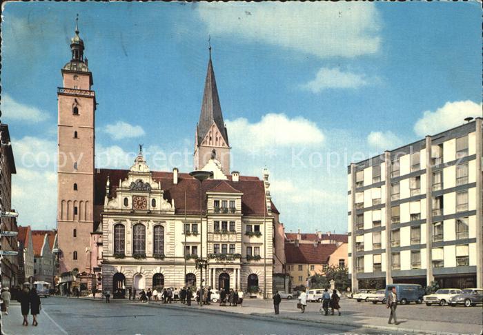 INGOLSTADT  CITY Rathausplatz mit Moritzkirche