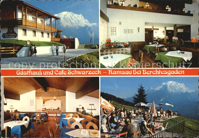 Ramsau Berchtesgaden Gasthof Cafe Schwarzeneck Gastraum Terrasse