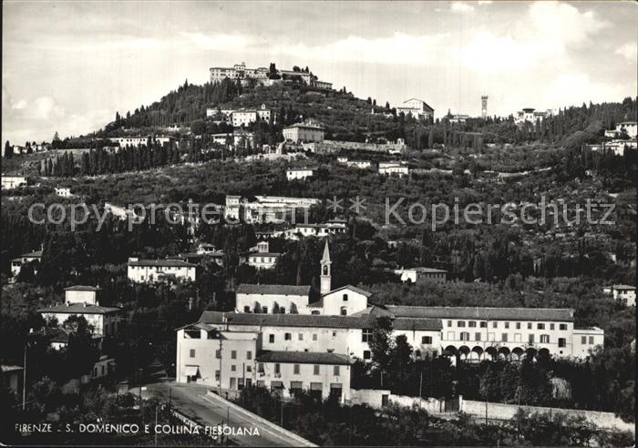 Firenze Florenz San Domenikus und die Huegel von Fiesole
