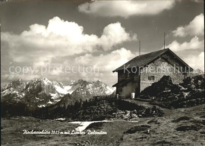 Hochsteinhuette mit Lienzer Dolomiten