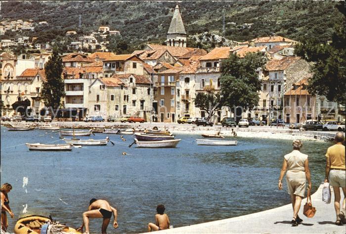 Makarska Dalmatien Hafenpartie