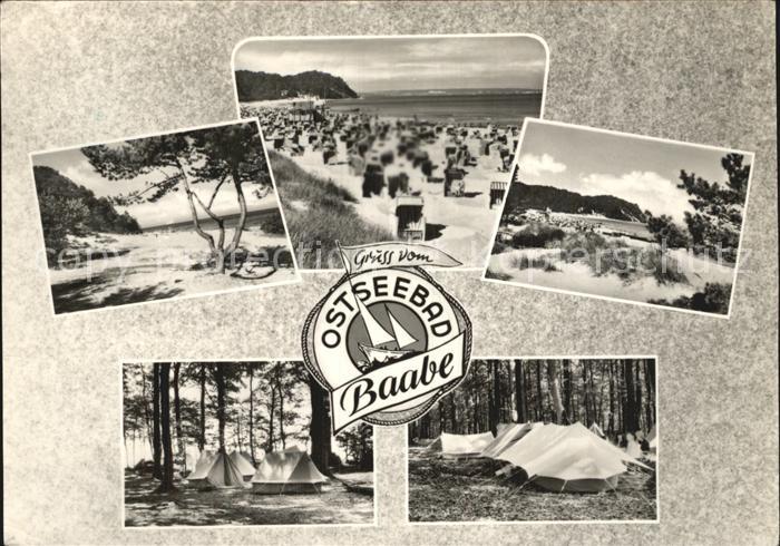 Baabe Ostseebad Ruegen Duenen Strand Zeltplatz