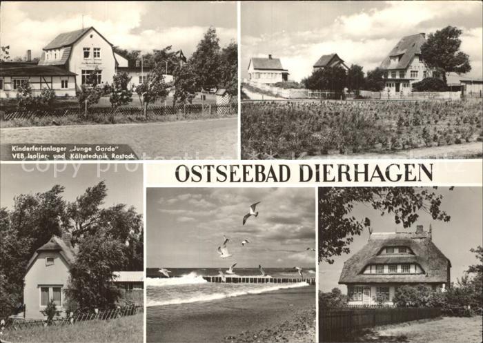 Dierhagen Ostseebad Kinderferienheim Junge Garde Teilansichten Strand