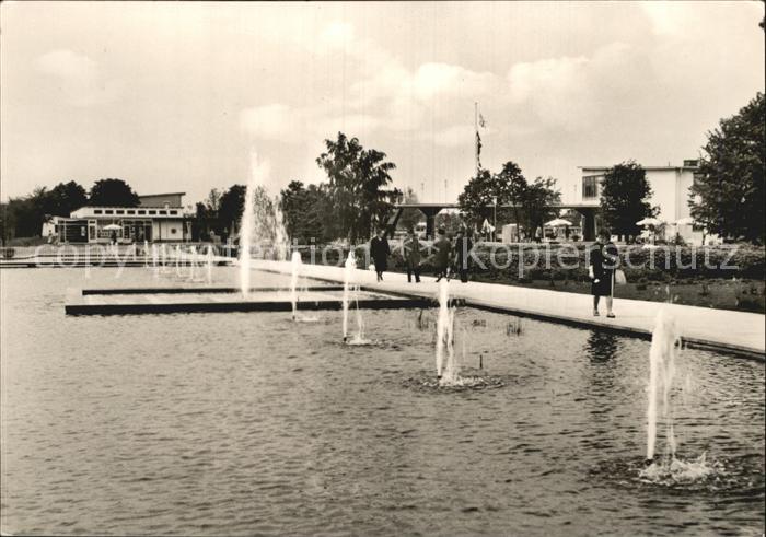 ERFURT  CITY Internat Gartenbauausstellung Wasserspiele