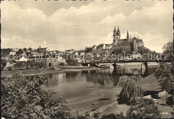 Meissen Elbe Sachsen Teilansicht Dom