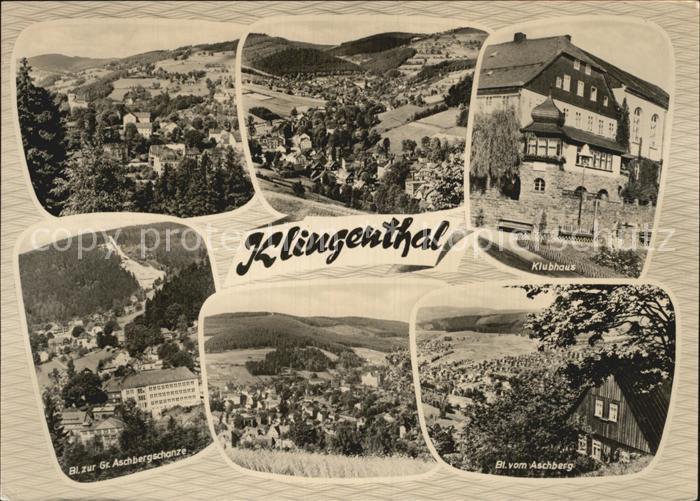 Klingenthal Vogtland Panorama Klubhaus Aschbergschanze Total Blick vom Aschberg