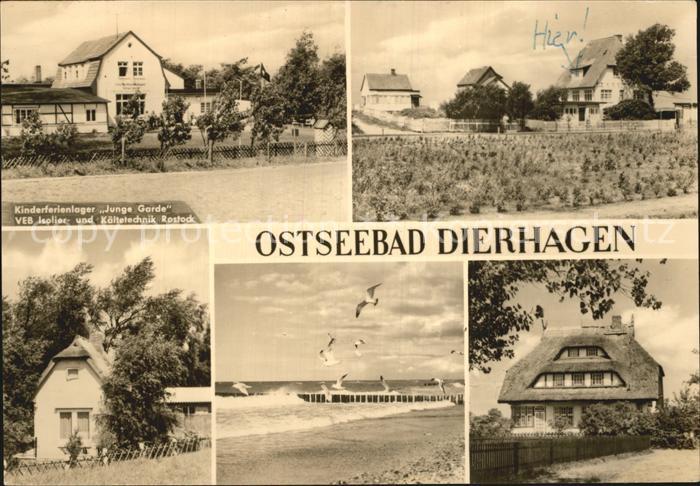 Dierhagen Ostseebad Kinderferienlager Junge Garde Ferienhaus Strandpartie Reetha