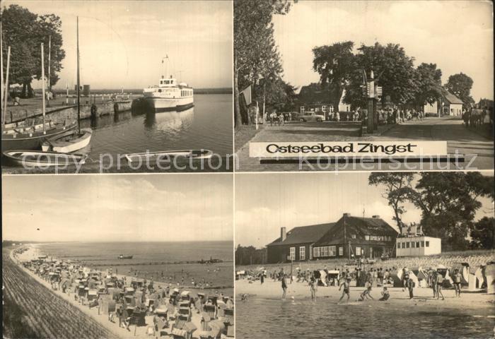 Zingst Ostseebad Dampferanlegestelle Dorfpartie Strand