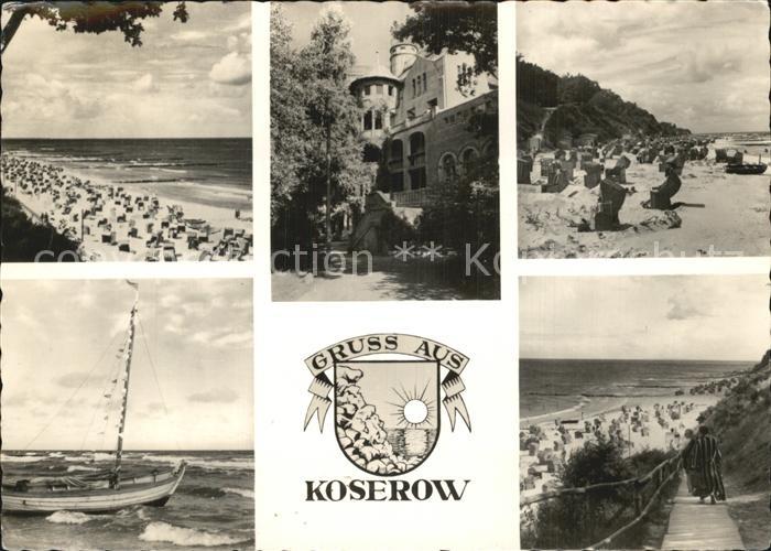 Koserow Ostseebad Usedom Strand Hotel Fischerboot Strandweg