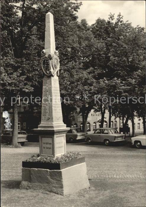 Oberwiesenthal Erzgebirge Postmeilensaeule