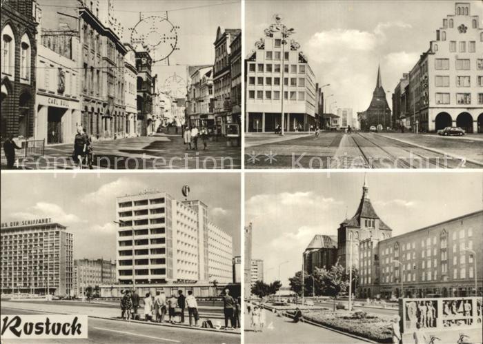 ROSTOCK  CITY Kroepeliner Str Haus Sonne und Steintor Haus der Schiffahrt und Ho
