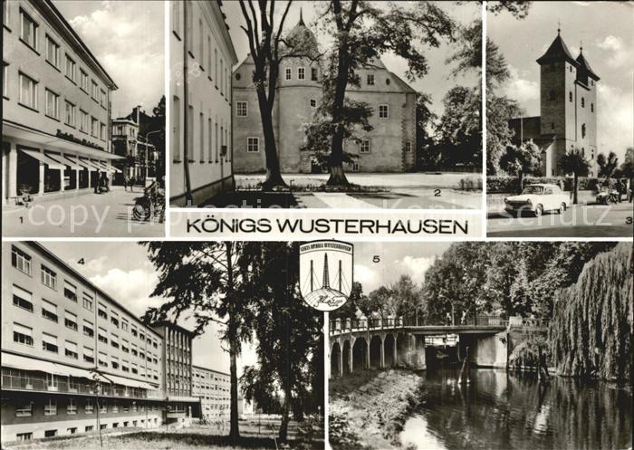 Koenigswusterhausen Konsum Kaufhaus Schloss Kath Kirche Kreiskrankenhaus Schleus